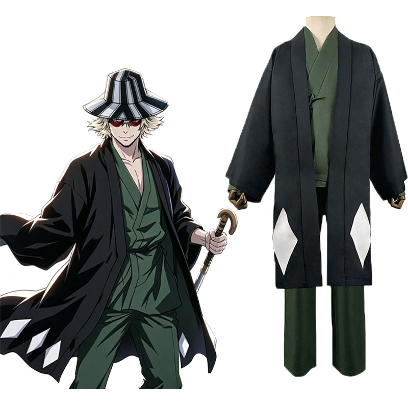 Bleach Captain Coat - Kostum Cosplay Anime Urahara Kisuke Bleach,