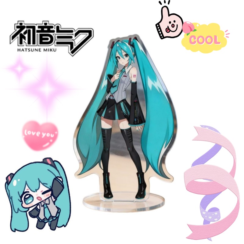 Anime Cosplay Japan - Hatsune Miku 10cm Standee Akrilik Karakter