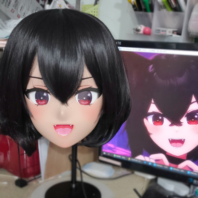Anime Cosplay Eyes - (GLA047) Kustomisasi Karakter Resin Setengah Kepala