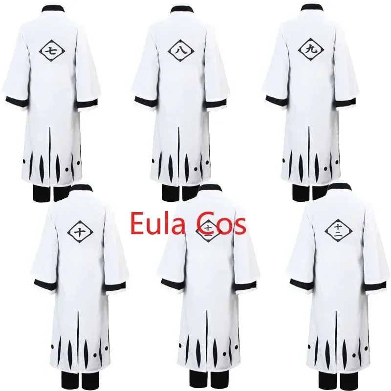 Bleach Captain Coat - Kostum Cosplay Halloween Baru 2026 Seragam