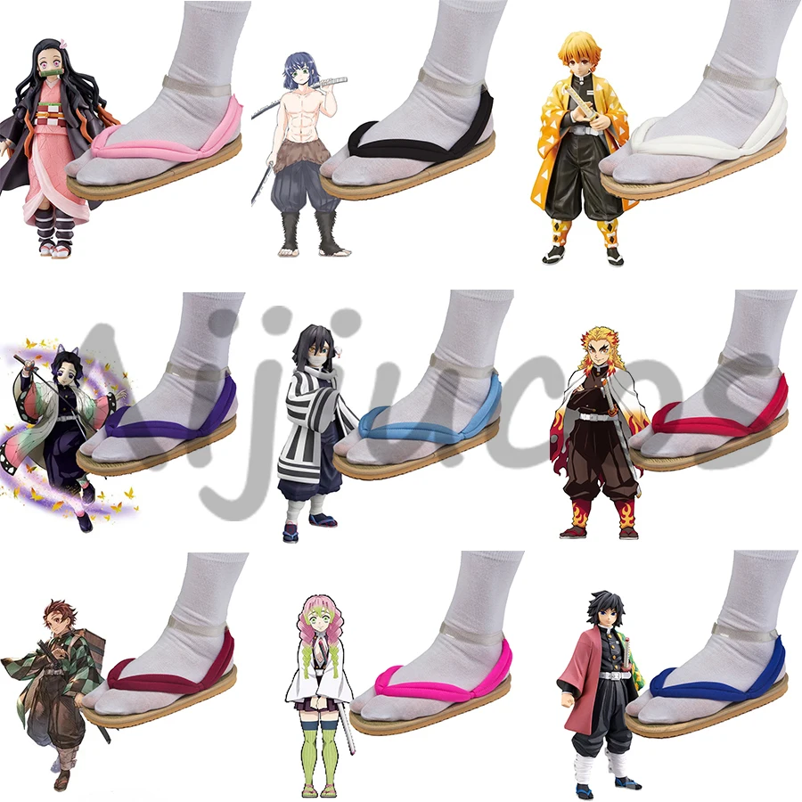 Cosplay Anime Zenitsu - Sepatu Cosplay Anime Demon Slayer Kamado