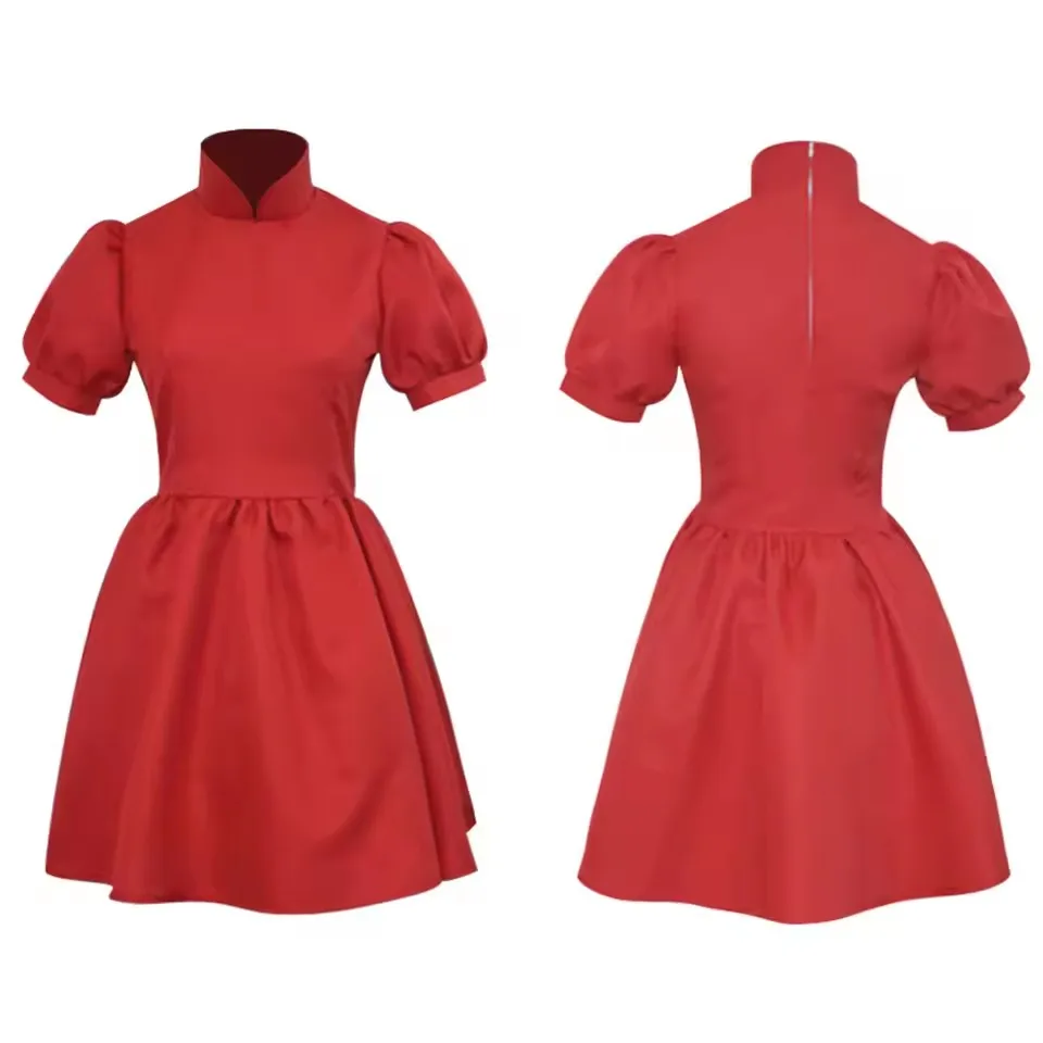 Anime Cosplay Kid - Gaun Merah Bertema Pergunungan, Kostum Cosplay