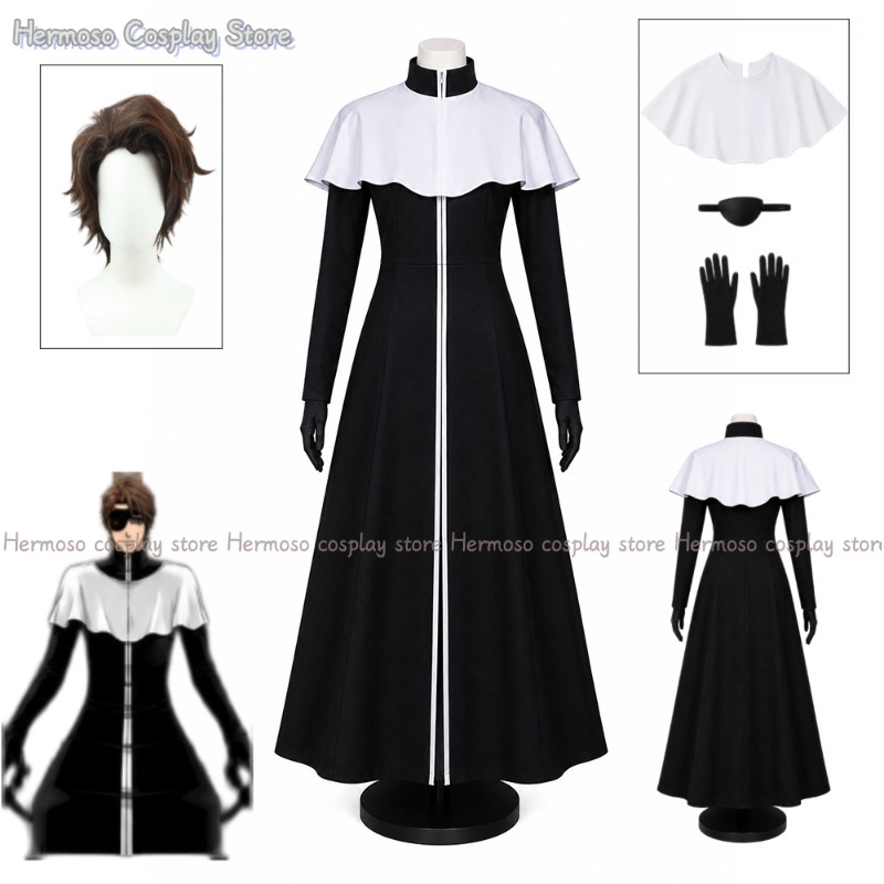 Anime Cosplay Wig - Kostum Cosplay Anime Bleach Aizen Sousuke