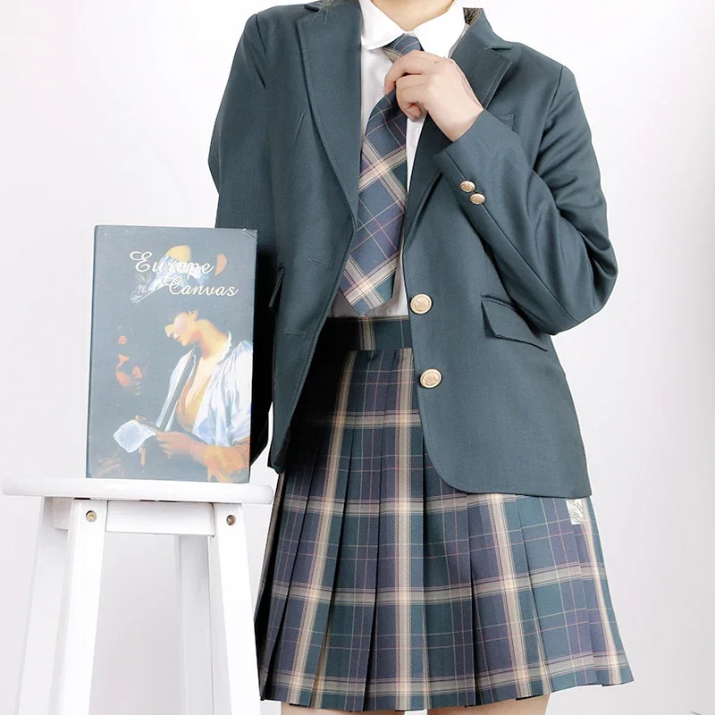 Anime Cosplay Korean Girl - Blazer Seragam Wisuda Wanita Cardigan Jas