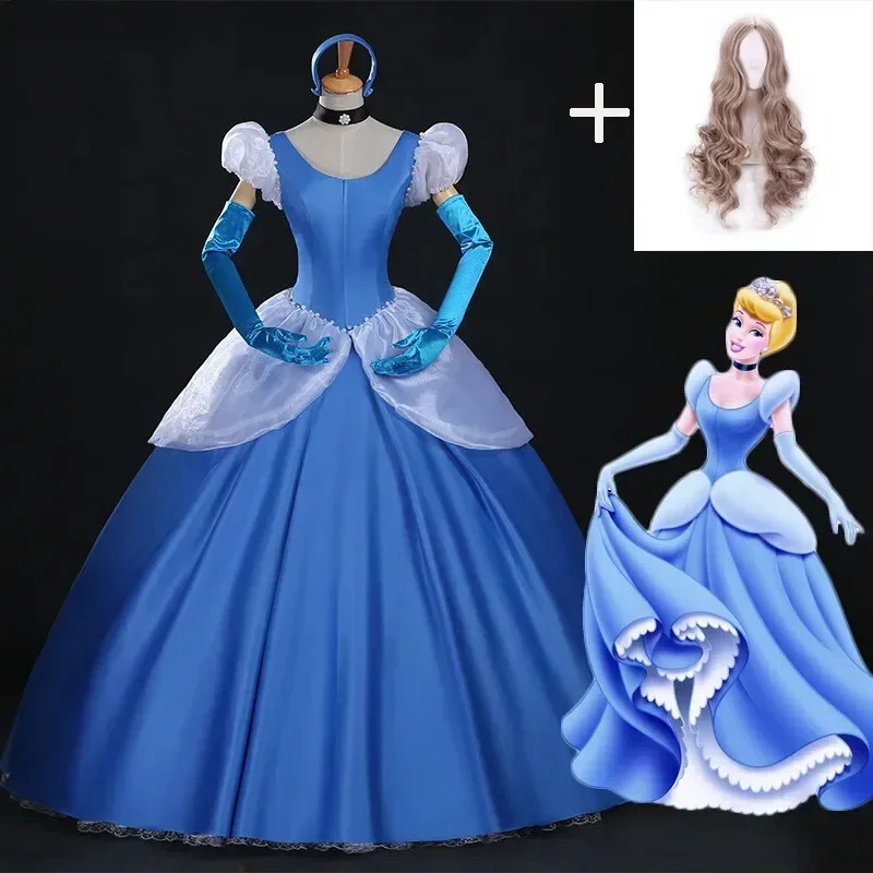 Anime Cosplay Youtube - 2020 Cinderella Cosplay Dewasa Biru Cinderella