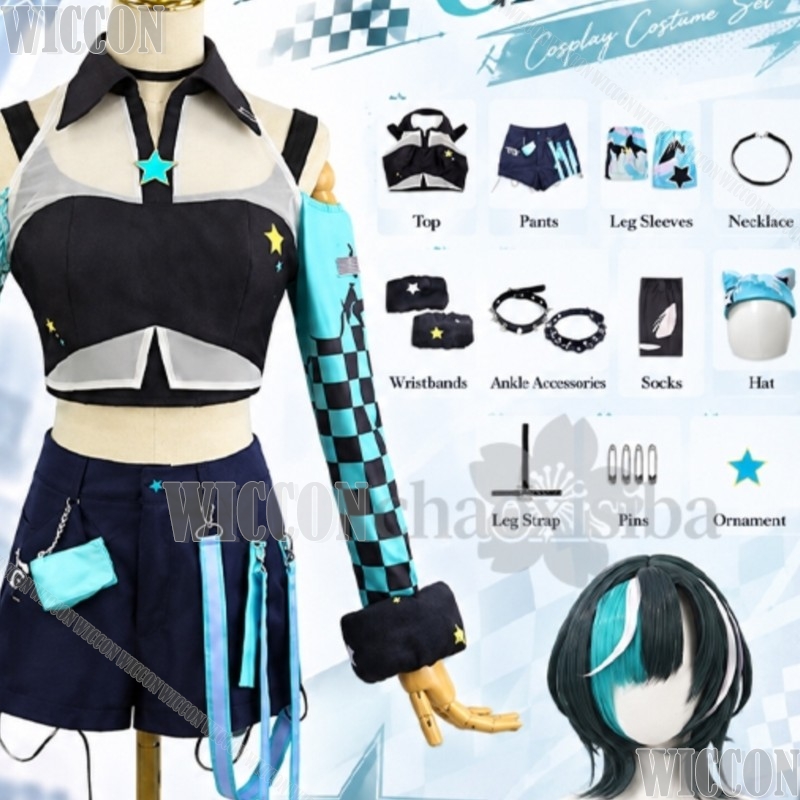 Anime Cosplay Youtube - Kostum Cosplay VTuber Hololive FLOW GLOW