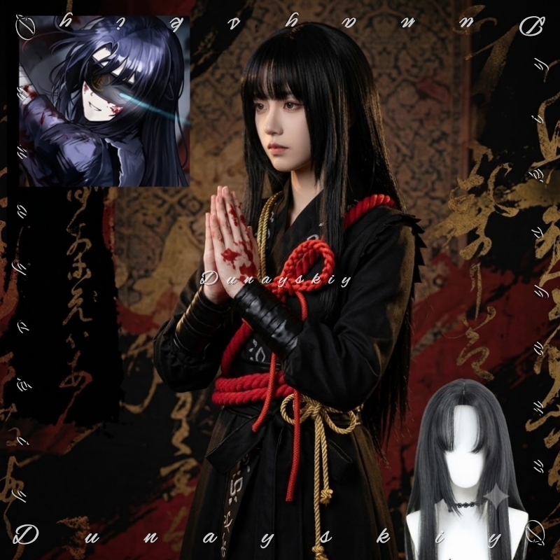 Anime Cosplay Thick - Samurai dengan Tali Merah Tebal Sash