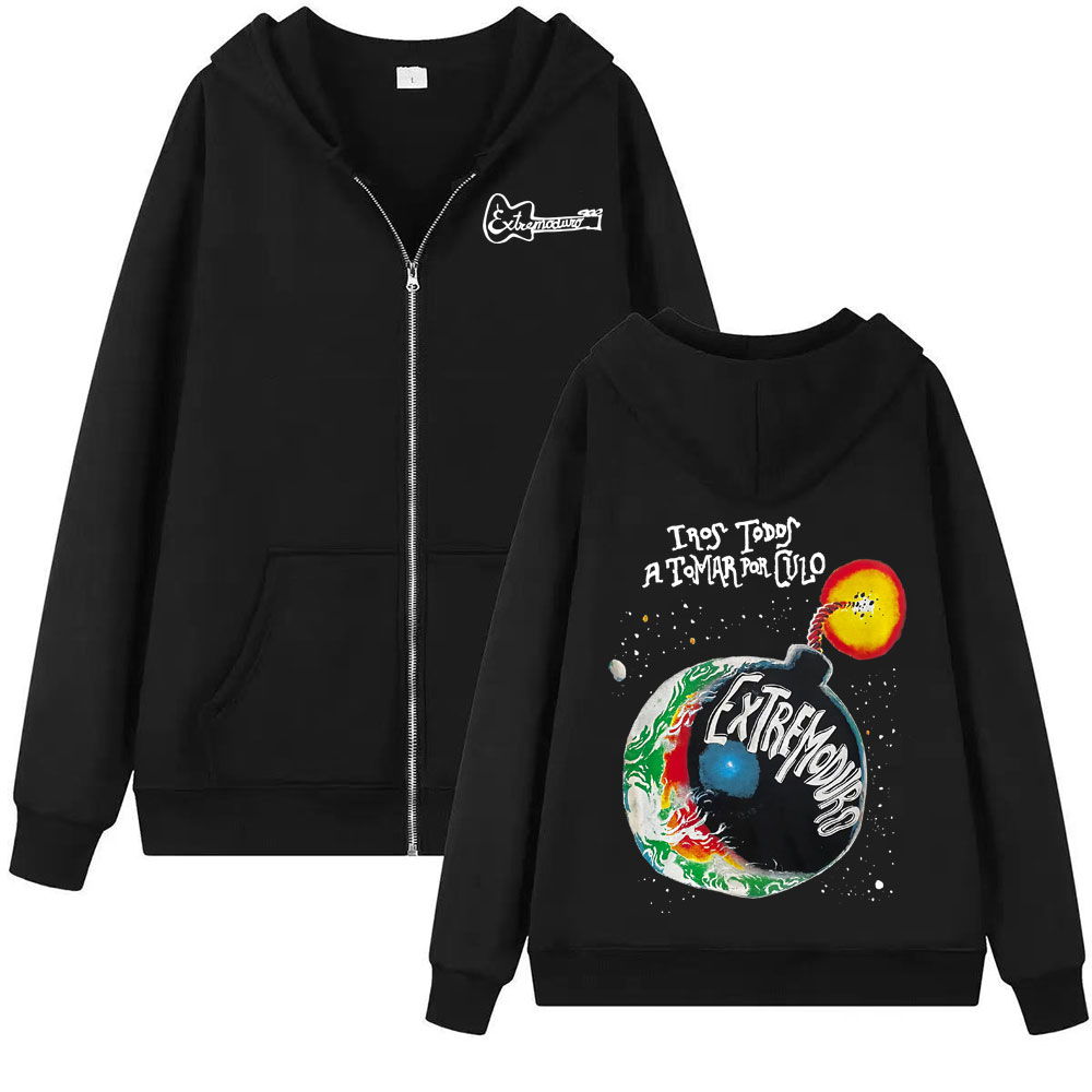 Fullmetal Alchemist Coat - Hoodie Zip Up Rock Band Extremoduro