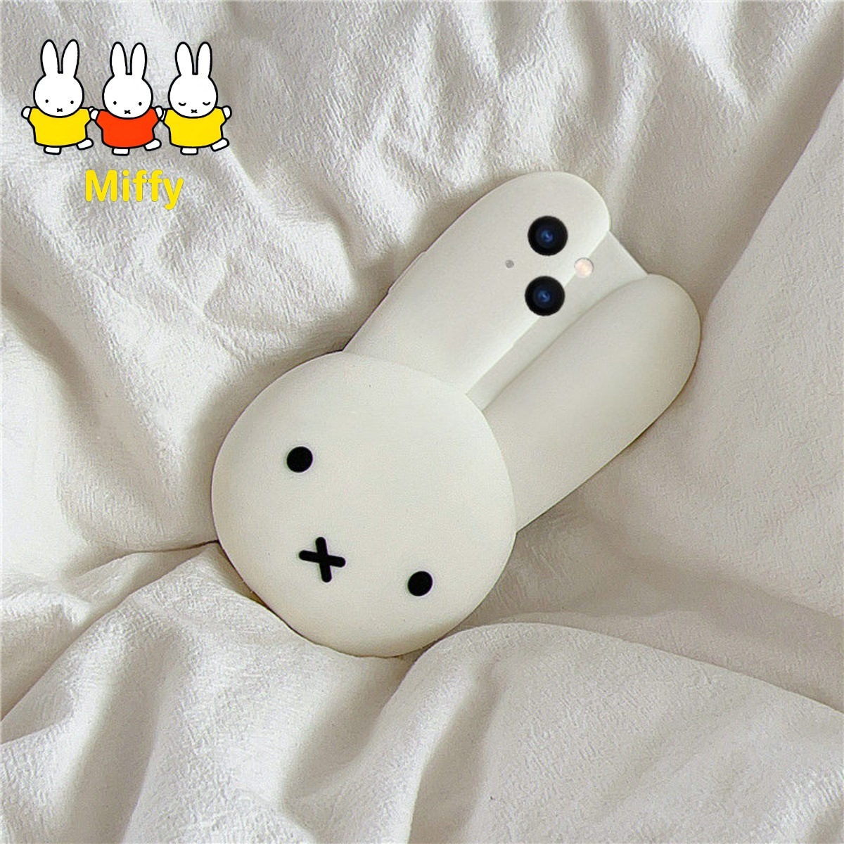 Anime Cosplay Images - Casing Ponsel Silikon Putih Kelinci Miffy