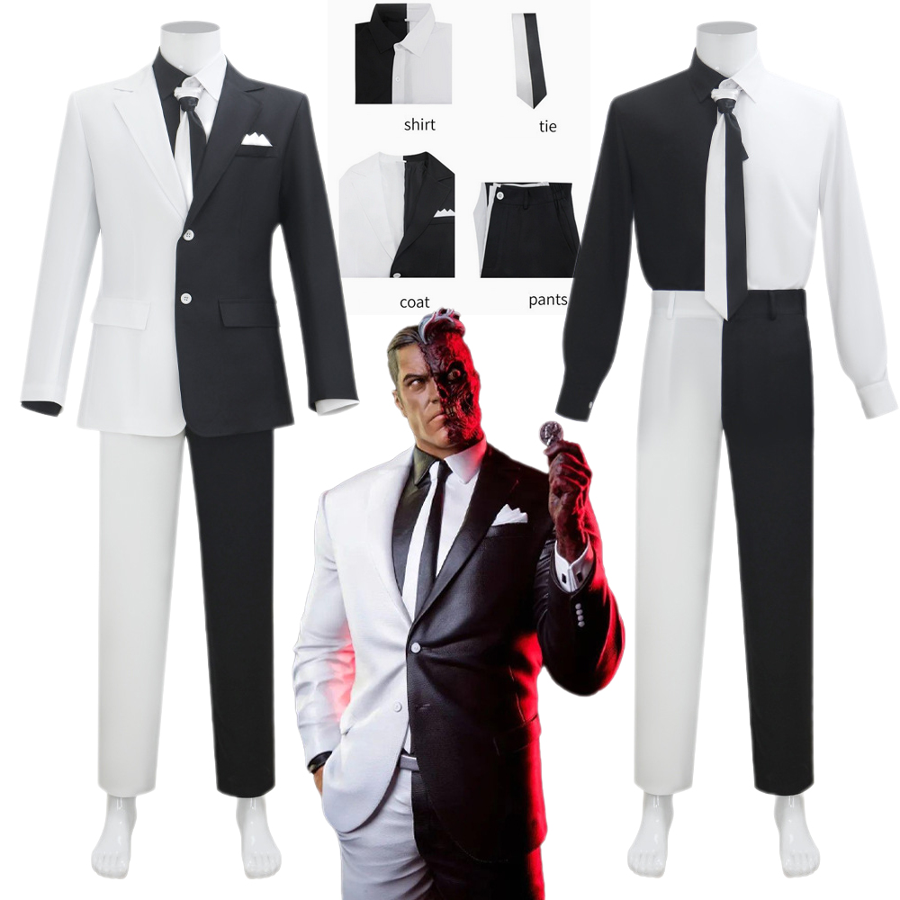 Kostum Cosplay Harvey Dent Dua - Anime Cosplay Face ulasan dan harga