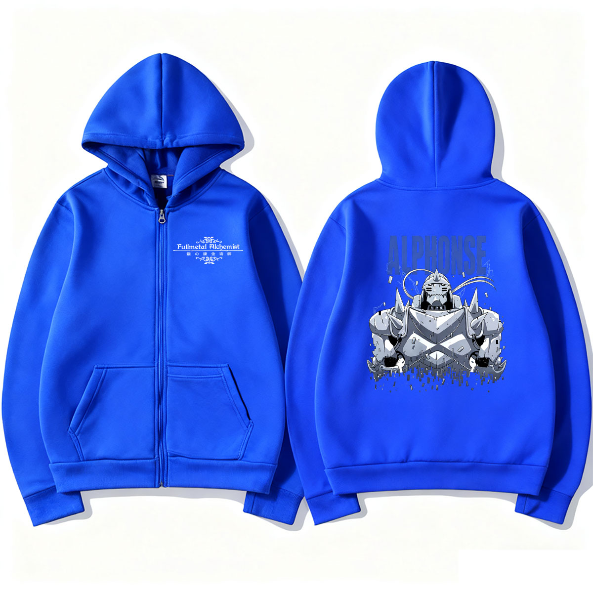 Hoodie Zipper Grafis Anime Ful - Fullmetal Alchemist Coat ulasan dan harga