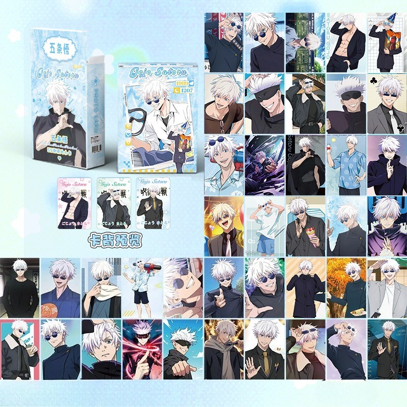 55pcs Kartu Kecil Anime Jepang - Anime Cosplay Gojo ulasan dan harga