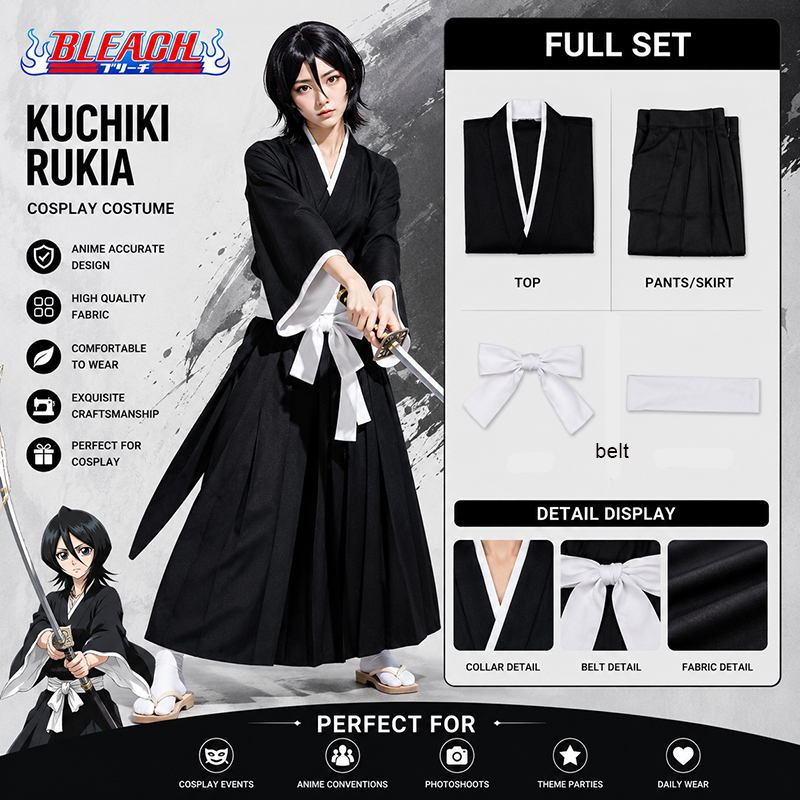 Kostum Cosplay Anime BLEACH Ku - Bleach Captain Coat ulasan dan harga