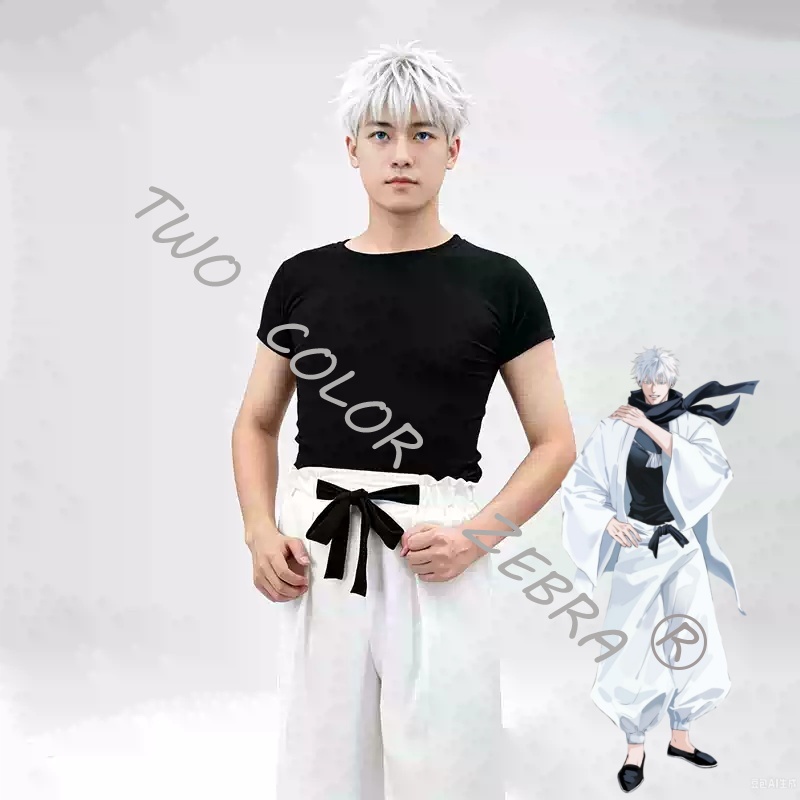 Kostum Cosplay Gojo Satoru dar - Anime Cosplay Gojo ulasan dan harga