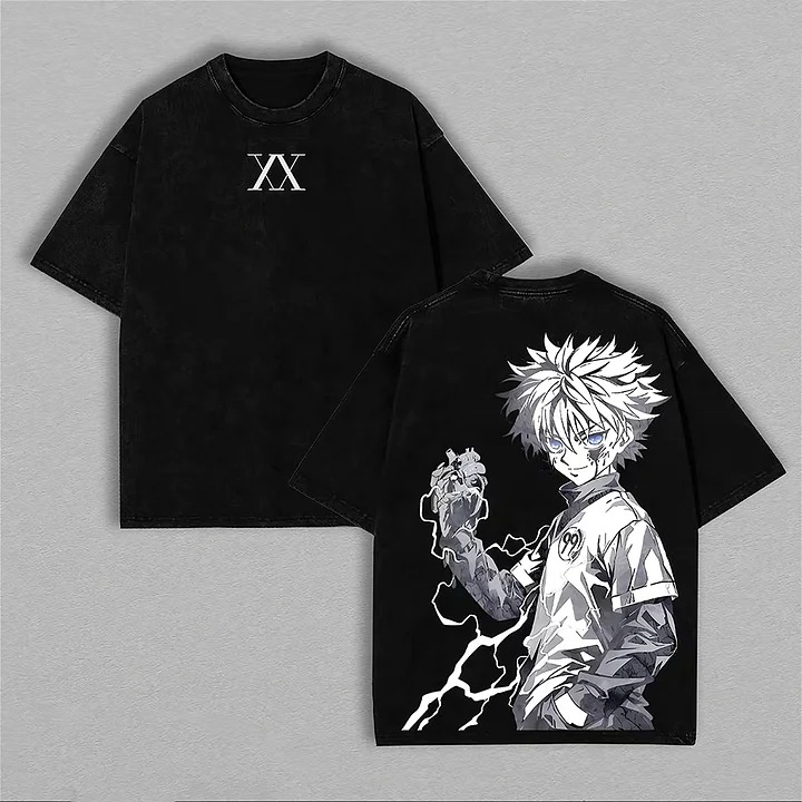Kaos Hunter X Hunter Killua Zo - Cosplay Anime Killua Zoldyck ulasan dan harga