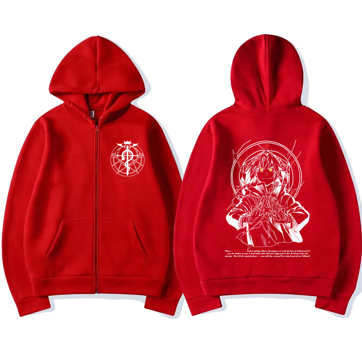 Hoodie Zipper Anime Fullmetal  - Fullmetal Alchemist Coat ulasan dan harga