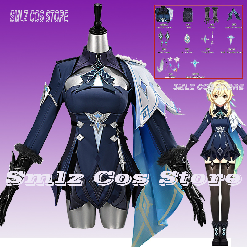 Kostum Cosplay Traveler Lumine - Anime Cosplay Wig ulasan dan harga