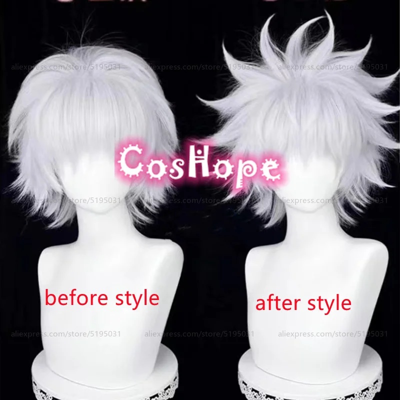 f,5.g'6\j/8, Wig Cosplay Anime - Cosplay Anime Killua Zoldyck ulasan dan harga