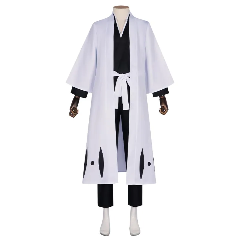Kostum Cosplay Anime Aizen Sou - Bleach Captain Coat ulasan dan harga