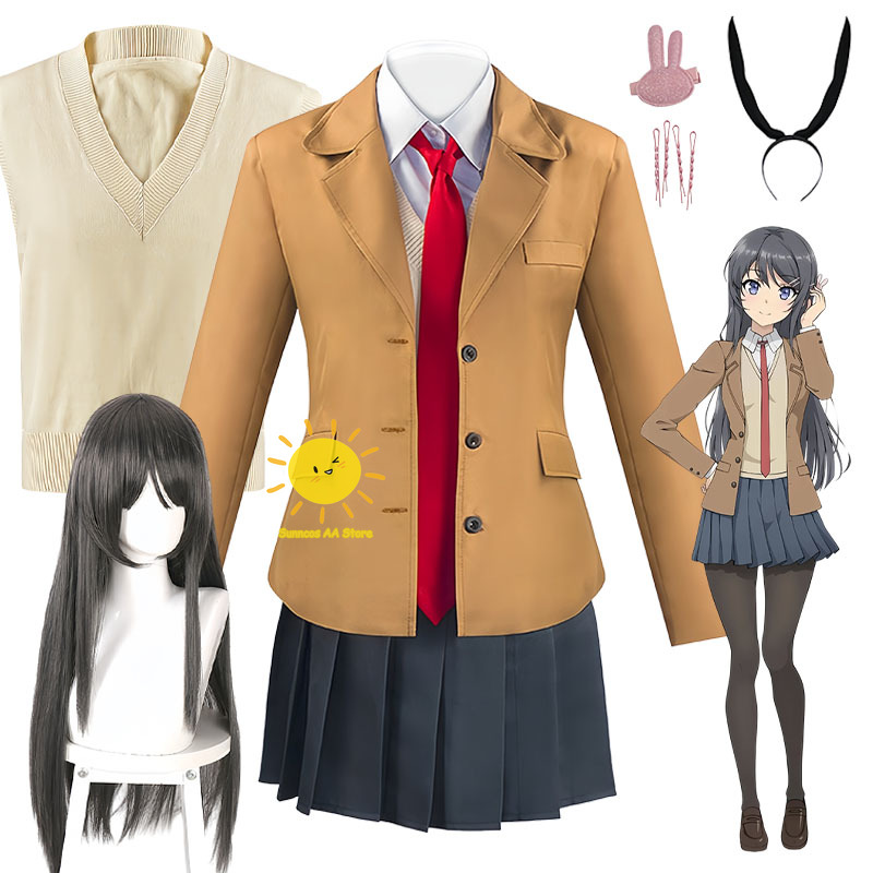 Kostum Cosplay Anime Sakurajim - Anime Cosplay Bunny ulasan dan harga