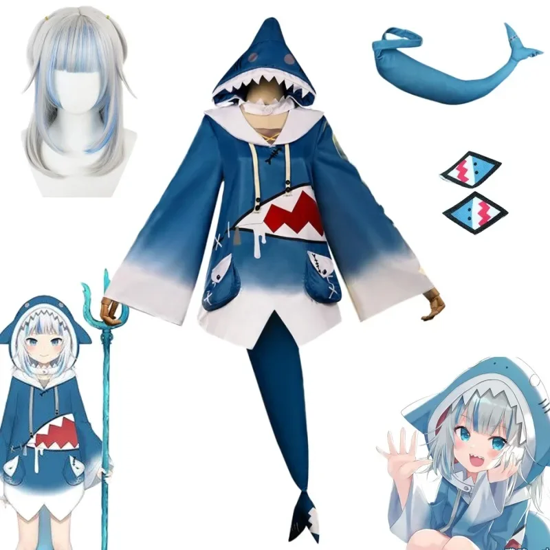 Kostum Cosplay Hololive Gawr G - Anime Cosplay Youtube ulasan dan harga