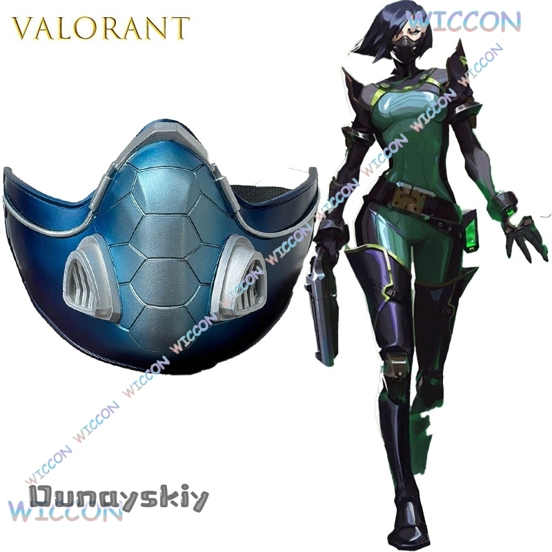 Wig Topeng Ular Viper Valorant - Anime Cosplay Face ulasan dan harga