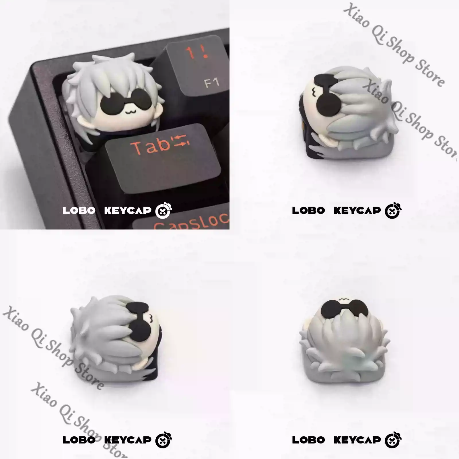 Aksesori Keycap Resin Anime Co - Anime Cosplay Gojo ulasan dan harga