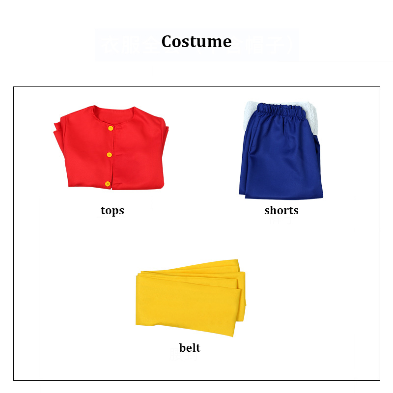 Kostum Cosplay Luffy Topi Wig  - Anime Cosplay Kid ulasan dan harga