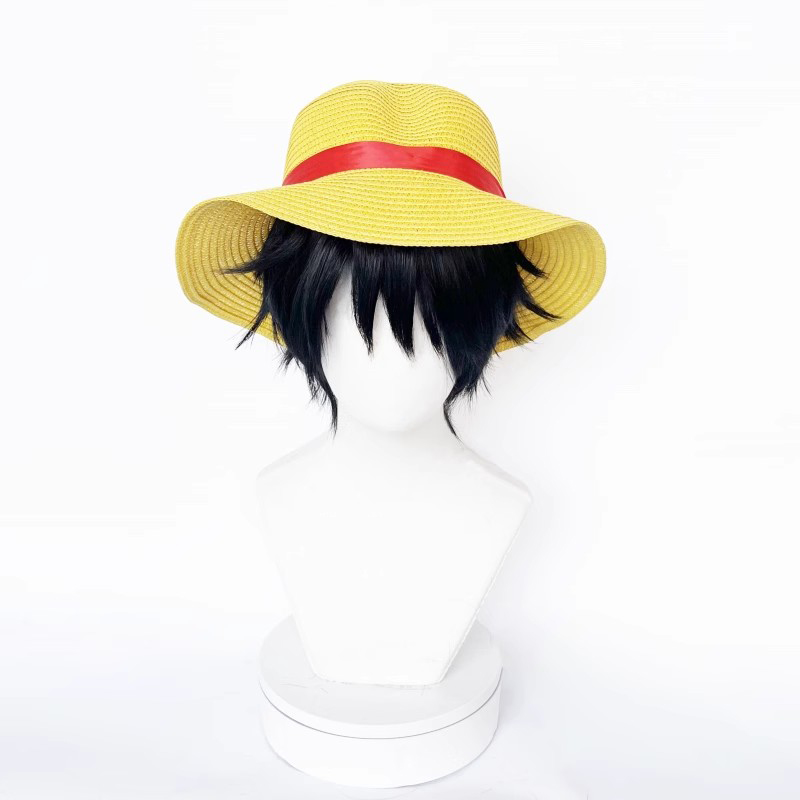 Kostum Cosplay Luffy Topi Wig  - Anime Cosplay Kid ulasan dan harga