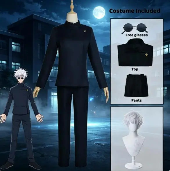 Kostum cosplay Gojo Satoru ani - Anime Cosplay Gojo ulasan dan harga