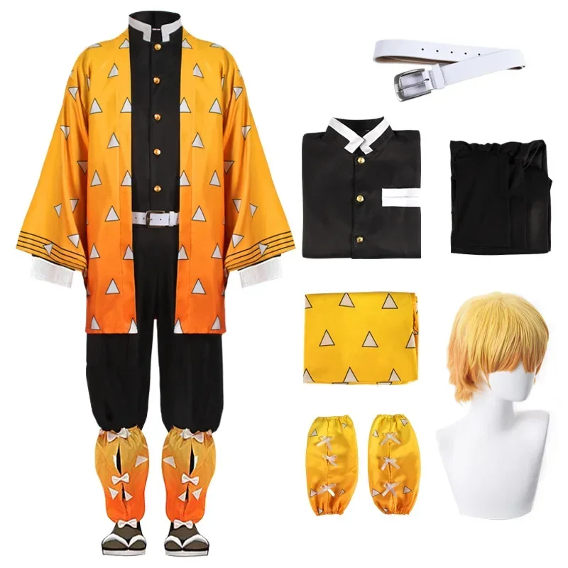Wig cosplay karakter anime Aga - Cosplay Anime Zenitsu ulasan dan harga