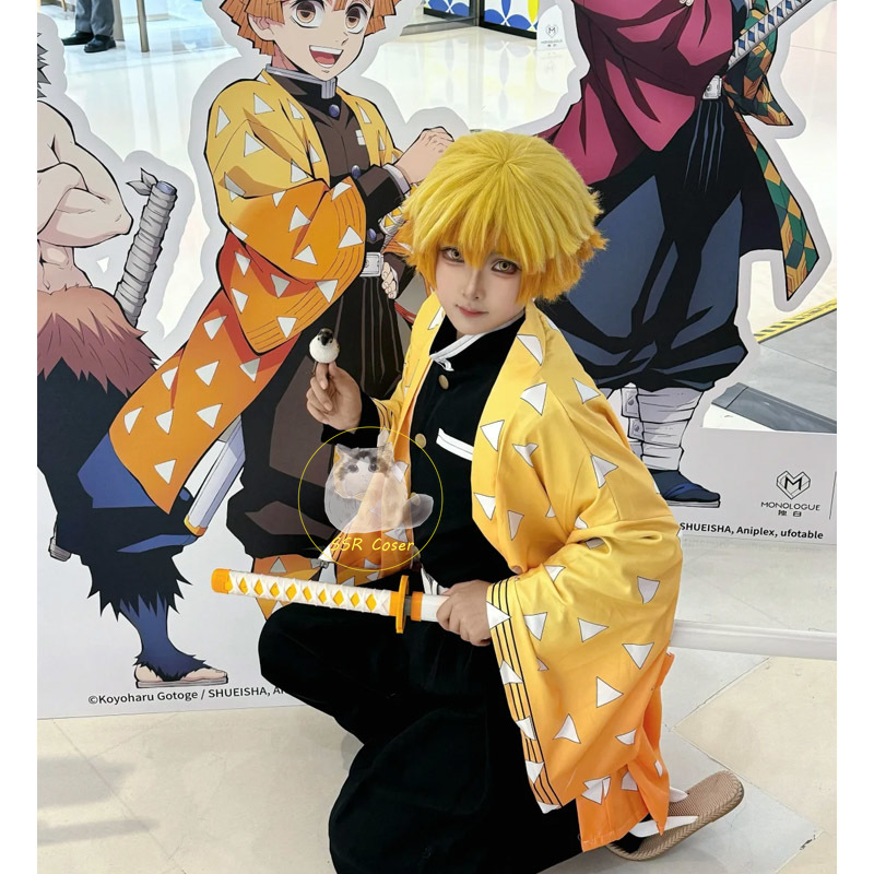 Kostum Cosplay Agatsuma Zenits - Cosplay Anime Zenitsu ulasan dan harga