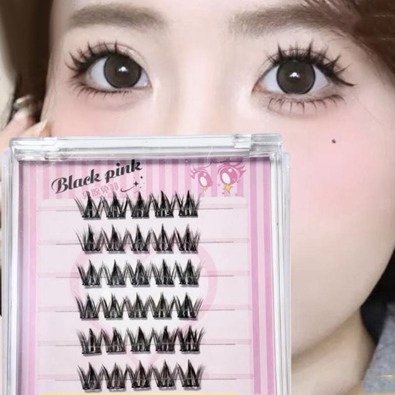6 Baris Bulu Mata Palsu Segmen - Anime Cosplay Thick ulasan dan harga