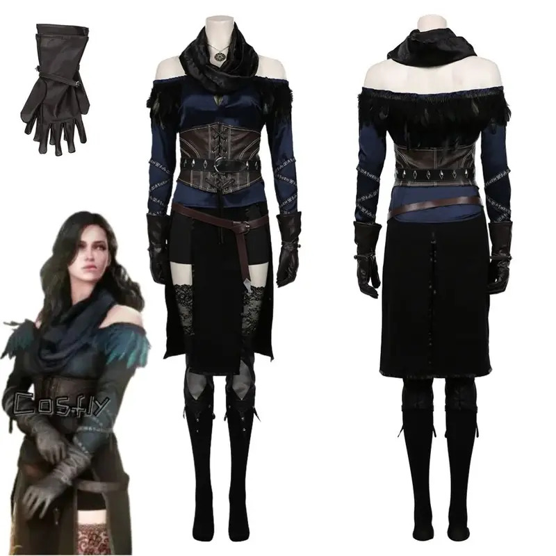 Yennefer Cosplay Fantasia Kost - Anime Cosplay Youtube ulasan dan harga