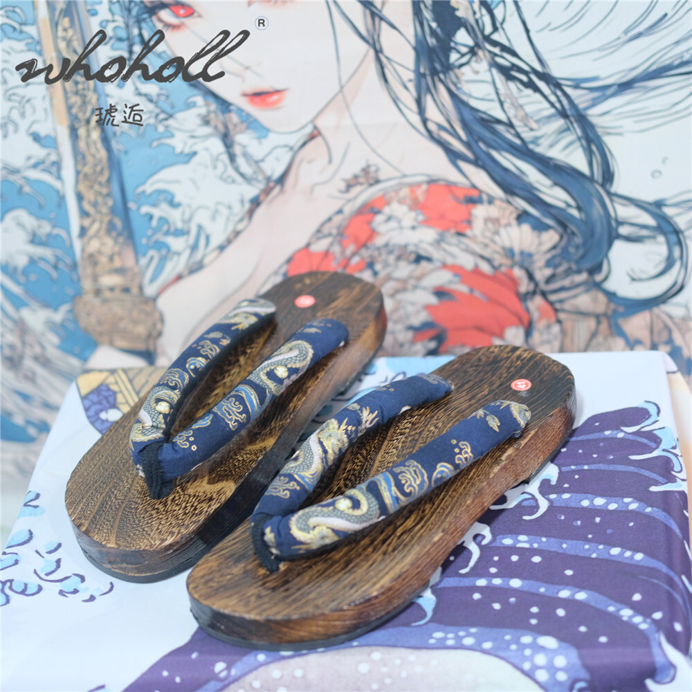 Sandal Bakiak Kayu Pria Sandal - Anime Cosplay Thick ulasan dan harga