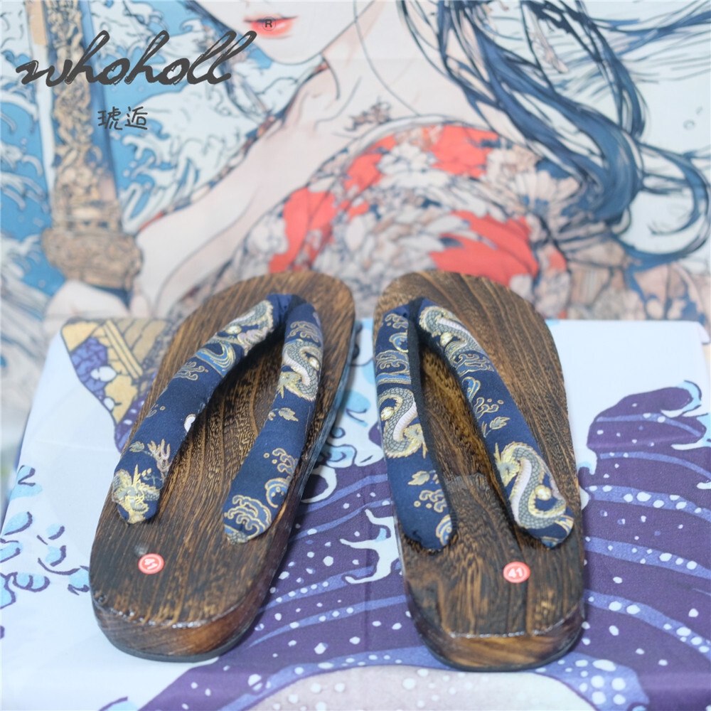 Sandal Bakiak Kayu Pria Sandal - Anime Cosplay Thick ulasan dan harga