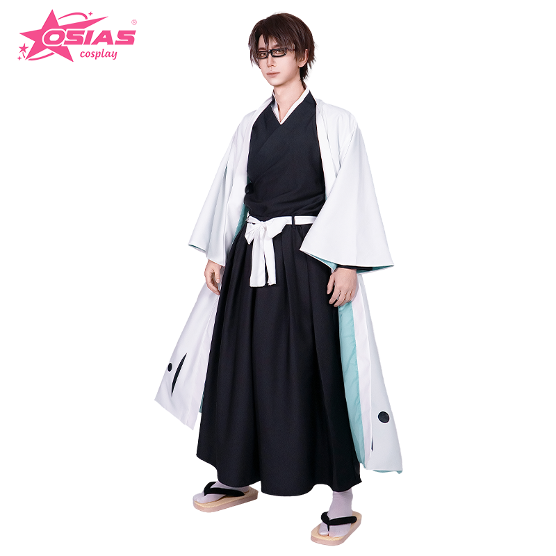 Kostum Cosplay Anime Aizen Sou - Bleach Captain Coat ulasan dan harga