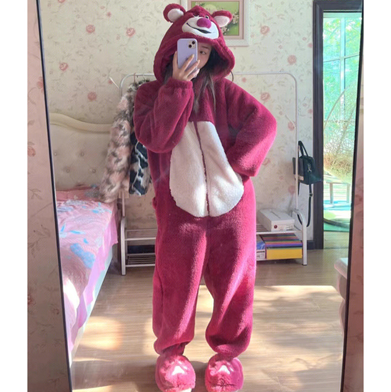Onesie piyama hewan wanita, ju - Anime Cosplay Thick ulasan dan harga