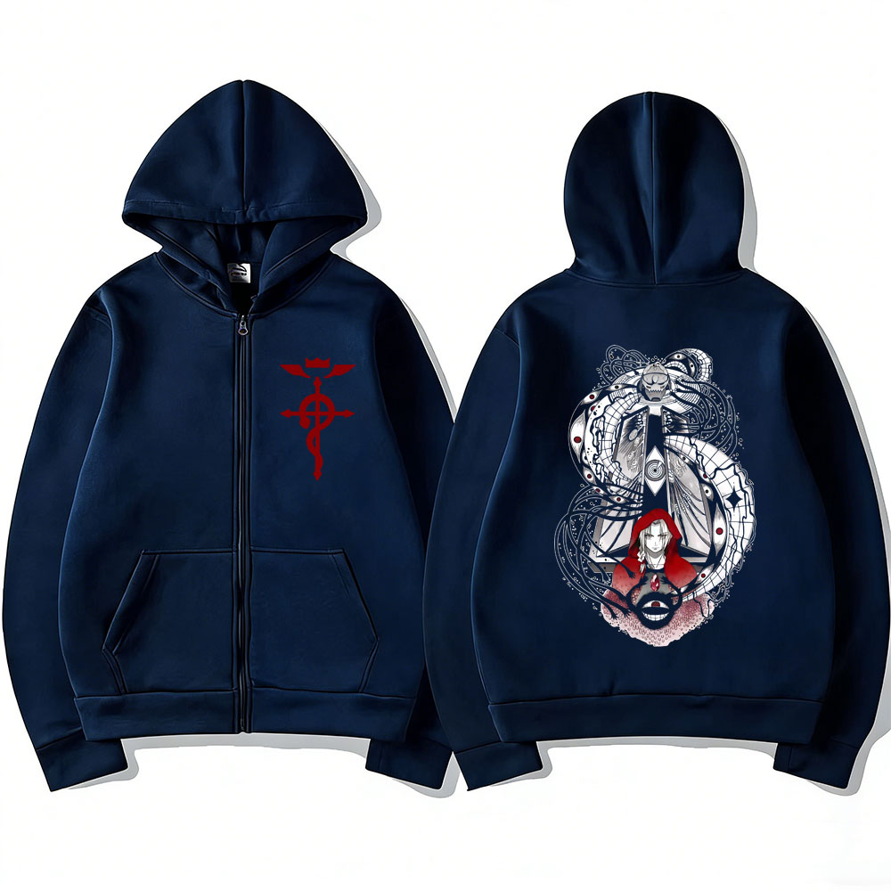 Hoodie Zipper Fullmetal Alchem - Fullmetal Alchemist Coat ulasan dan harga