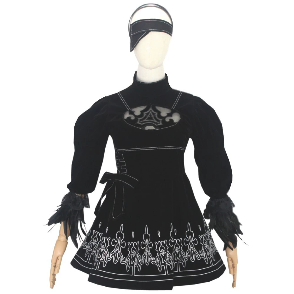 8 Buah Kostum Cosplay Anime 2B - Anime Cosplay Eyes ulasan dan harga