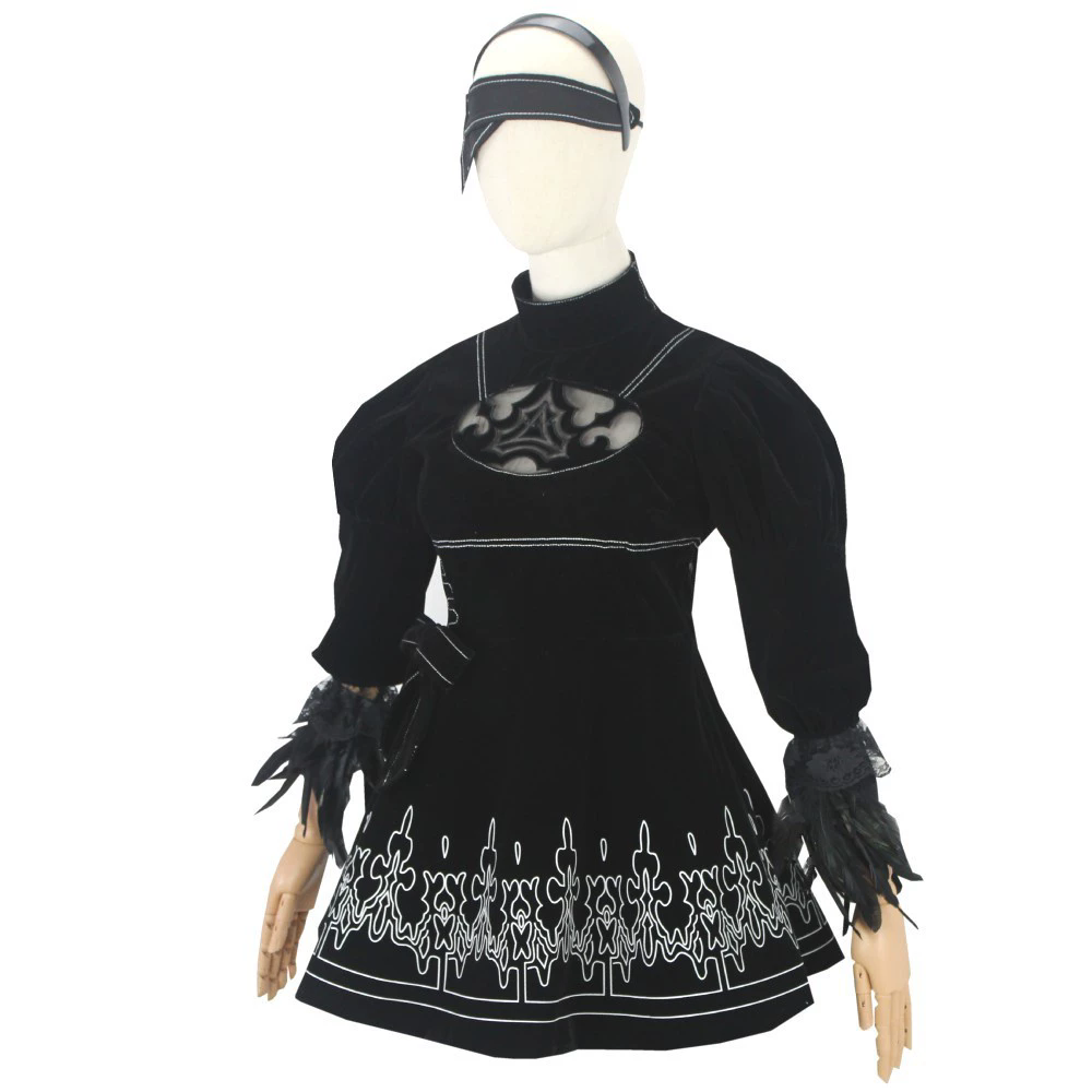 8 Buah Kostum Cosplay Anime 2B - Anime Cosplay Eyes ulasan dan harga