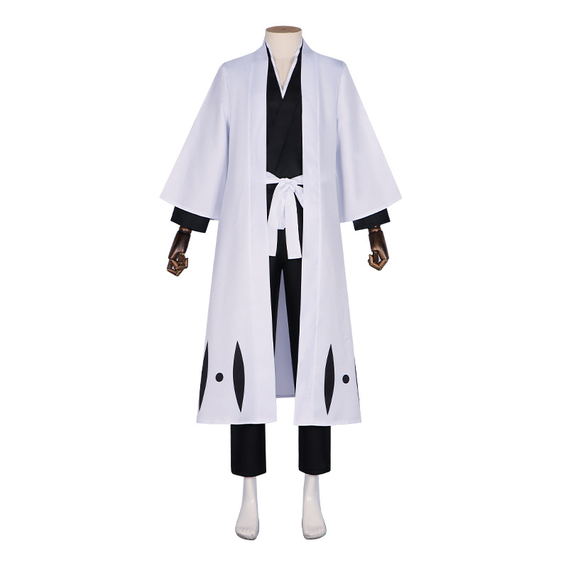 Kostum Cosplay Death Aizen Sou - Bleach Captain Coat ulasan dan harga
