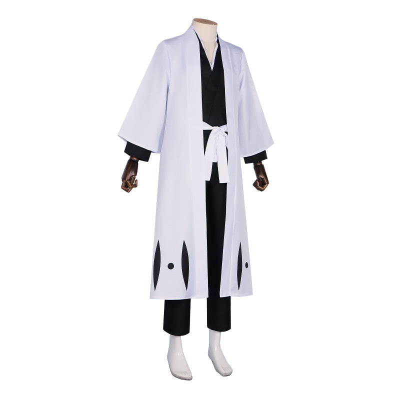 Kostum Cosplay Death Aizen Sou - Bleach Captain Coat ulasan dan harga