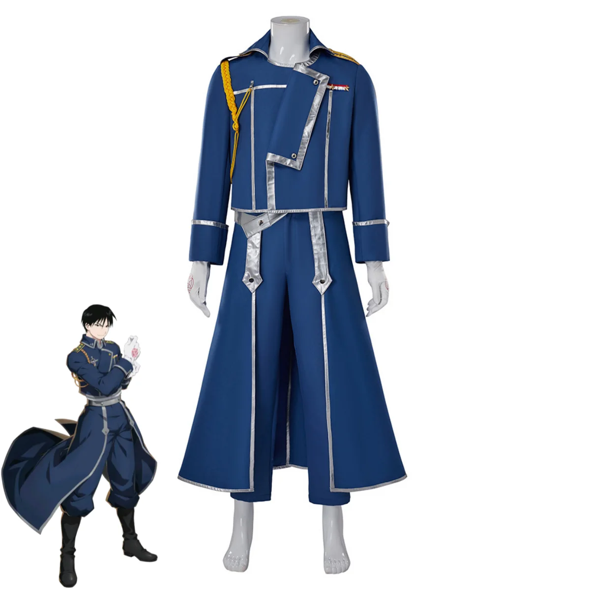 Kostum Cosplay Roy Mustang Ser - Fullmetal Alchemist Coat ulasan dan harga