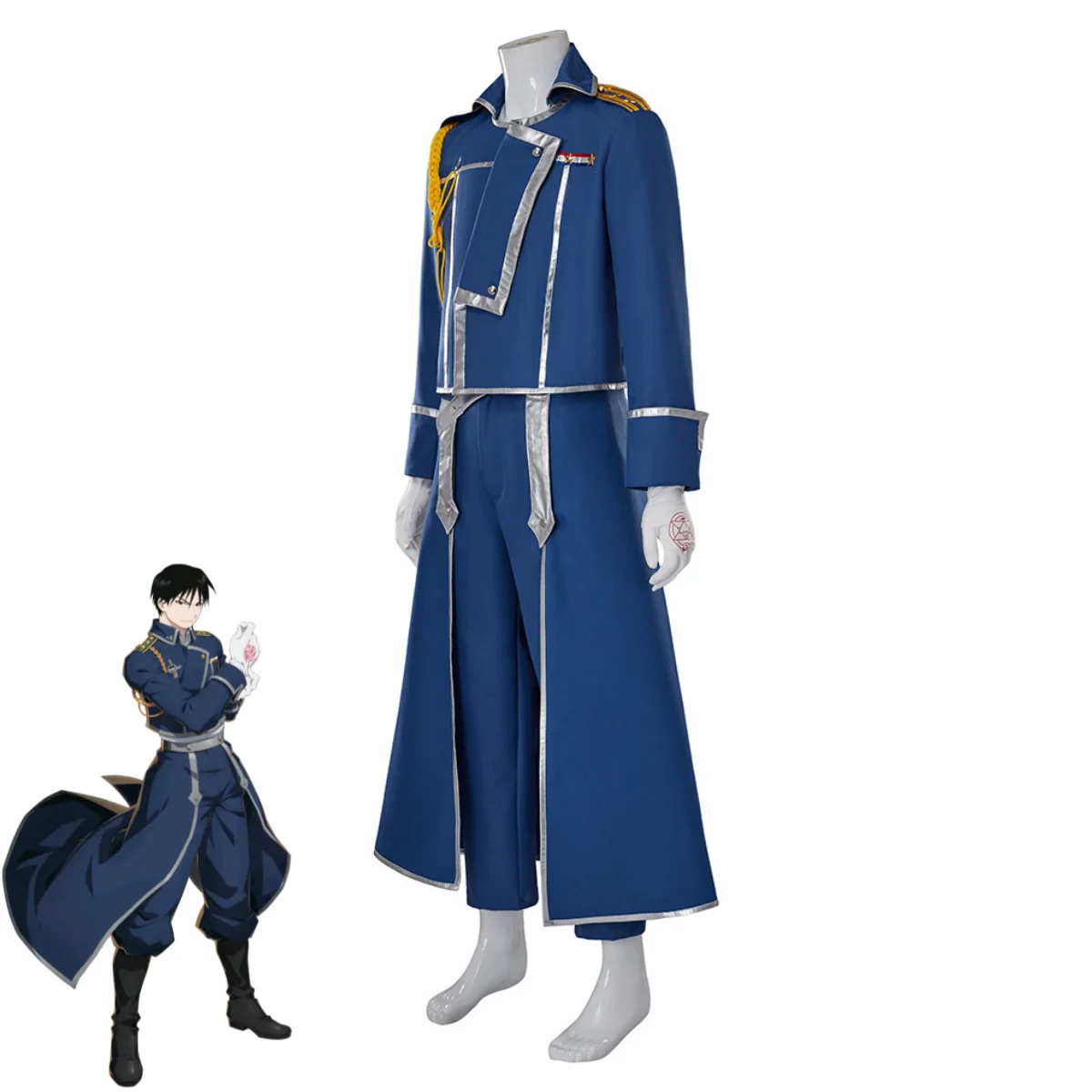 Kostum Cosplay Roy Mustang Ser - Fullmetal Alchemist Coat ulasan dan harga