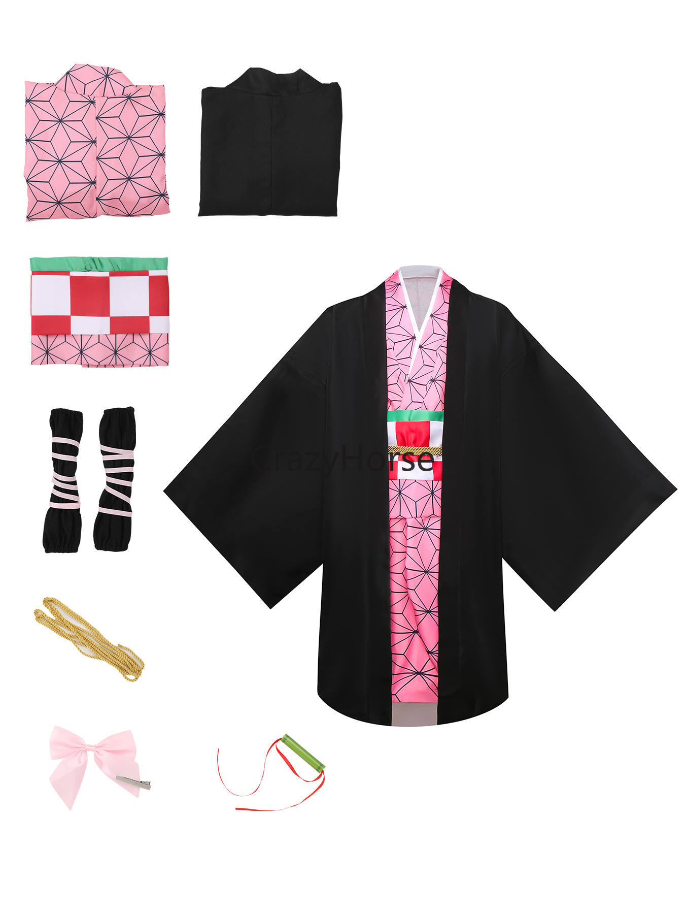 Kostum Cosplay Dewasa Tanjiro  - Cosplay Anime Zenitsu ulasan dan harga